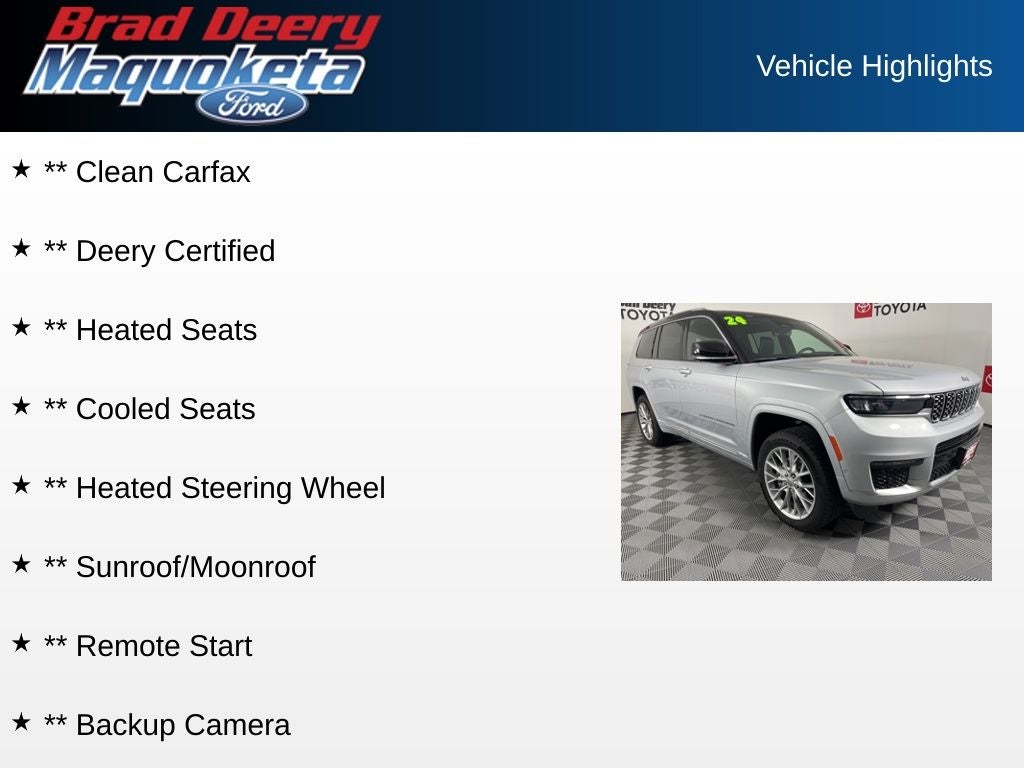 2024 Jeep Grand Cherokee L Summit