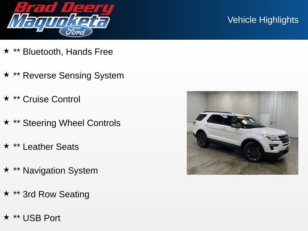 2018 Ford Explorer XLT