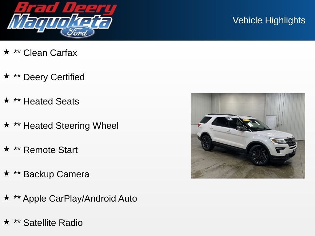 2018 Ford Explorer XLT