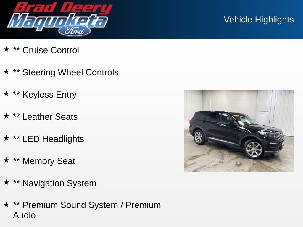 2020 Ford Explorer Platinum