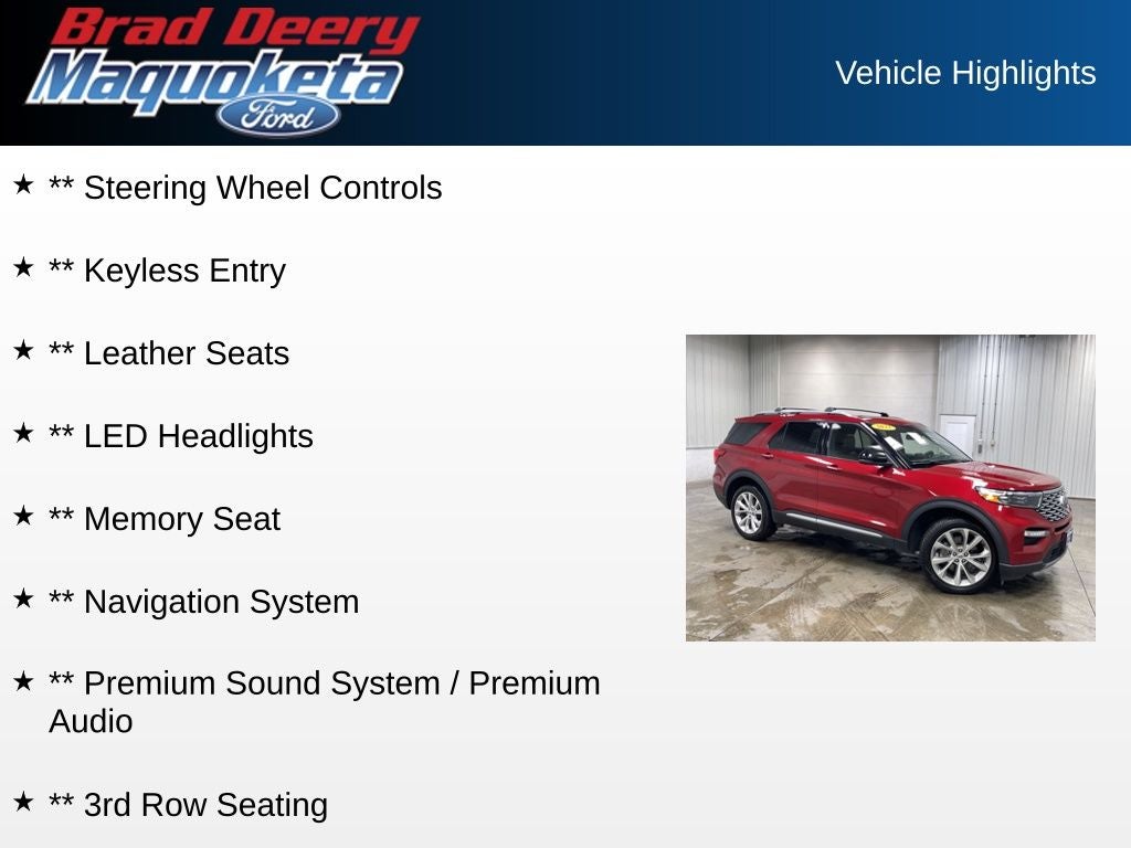 2022 Ford Explorer Platinum