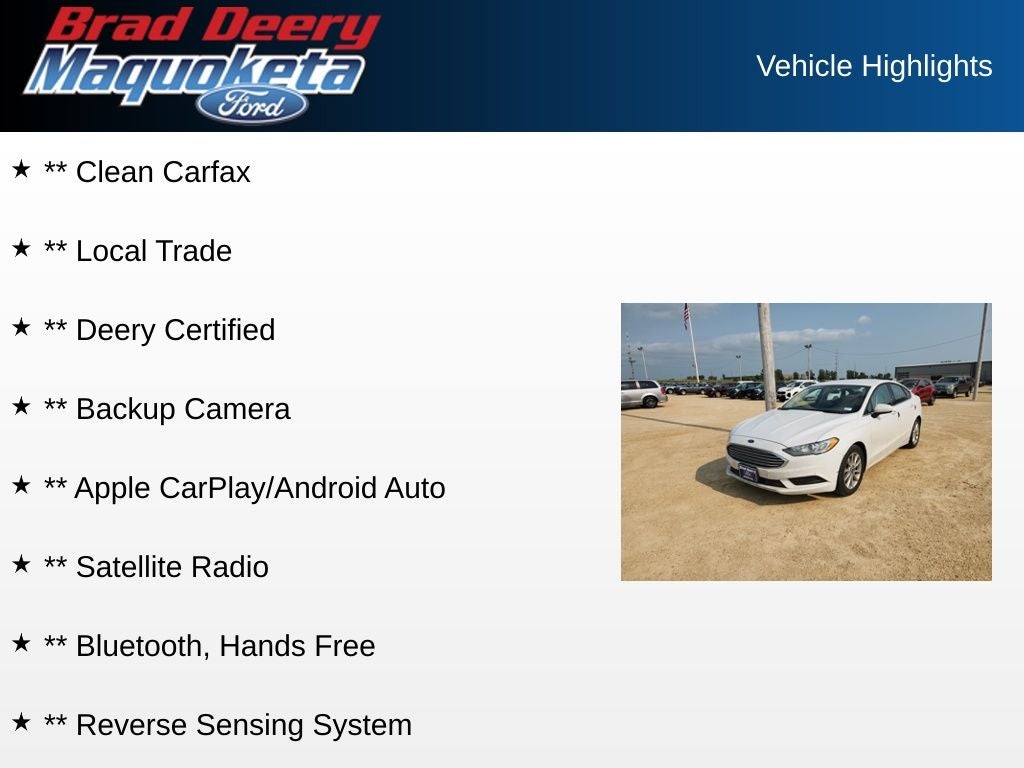 2017 Ford Fusion SE