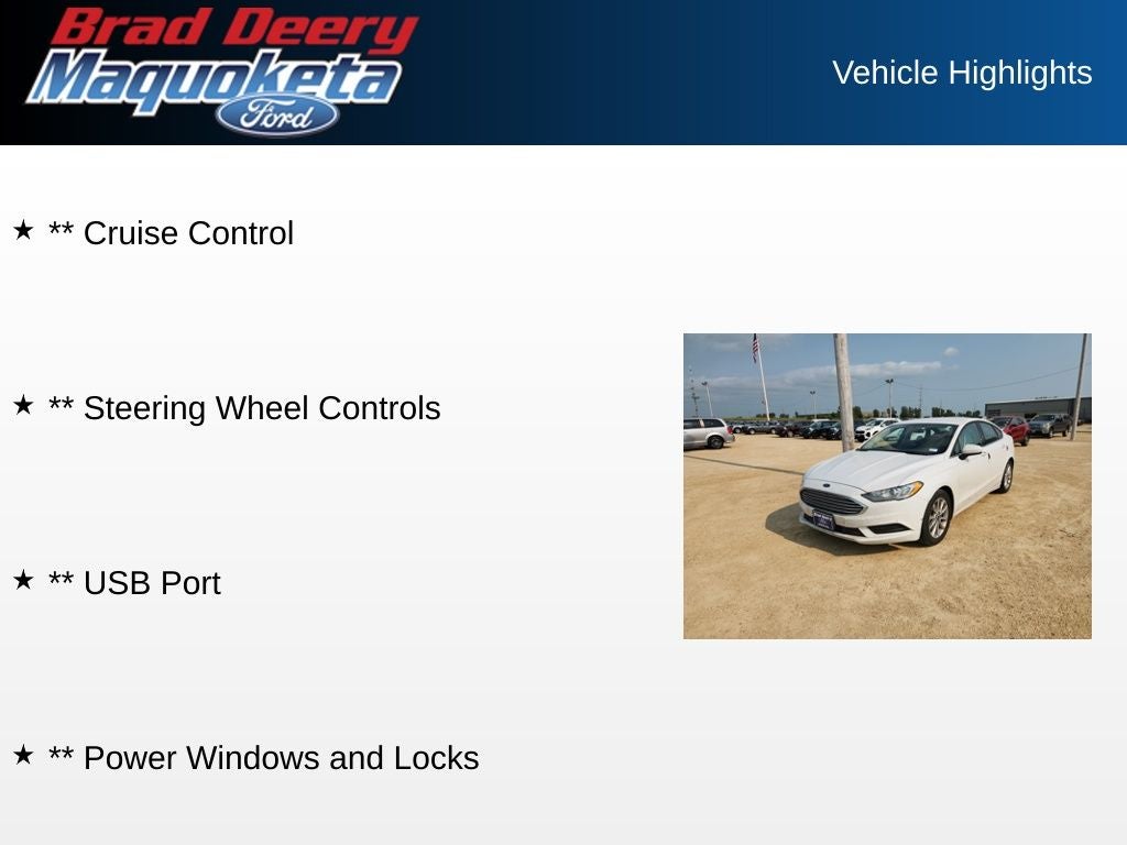 2017 Ford Fusion SE
