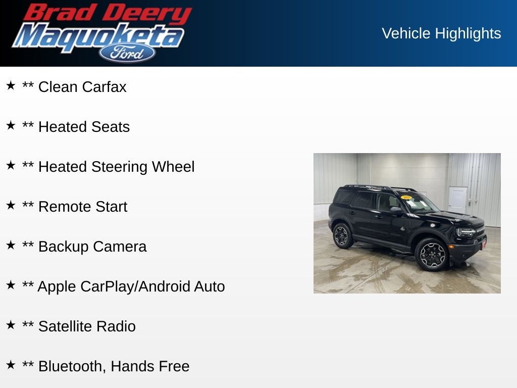 2025 Ford Bronco Sport Outer Banks