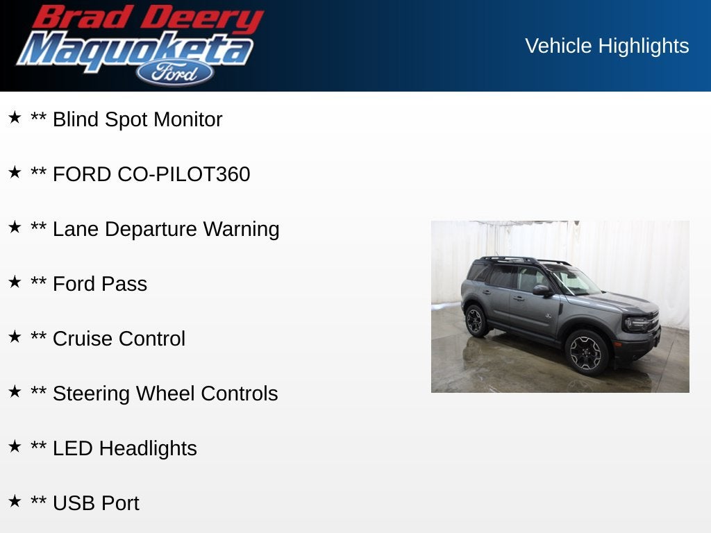 2025 Ford Bronco Sport Outer Banks