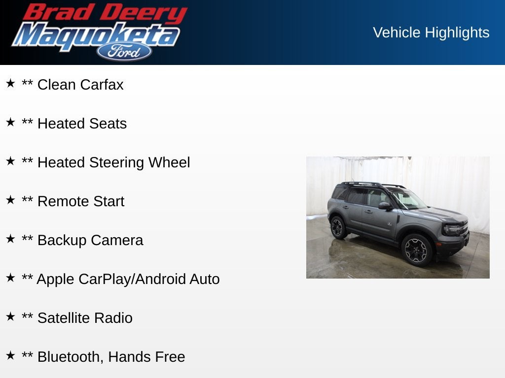 2025 Ford Bronco Sport Outer Banks
