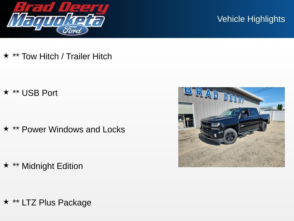 2018 Chevrolet Silverado 1500 LTZ 2LZ