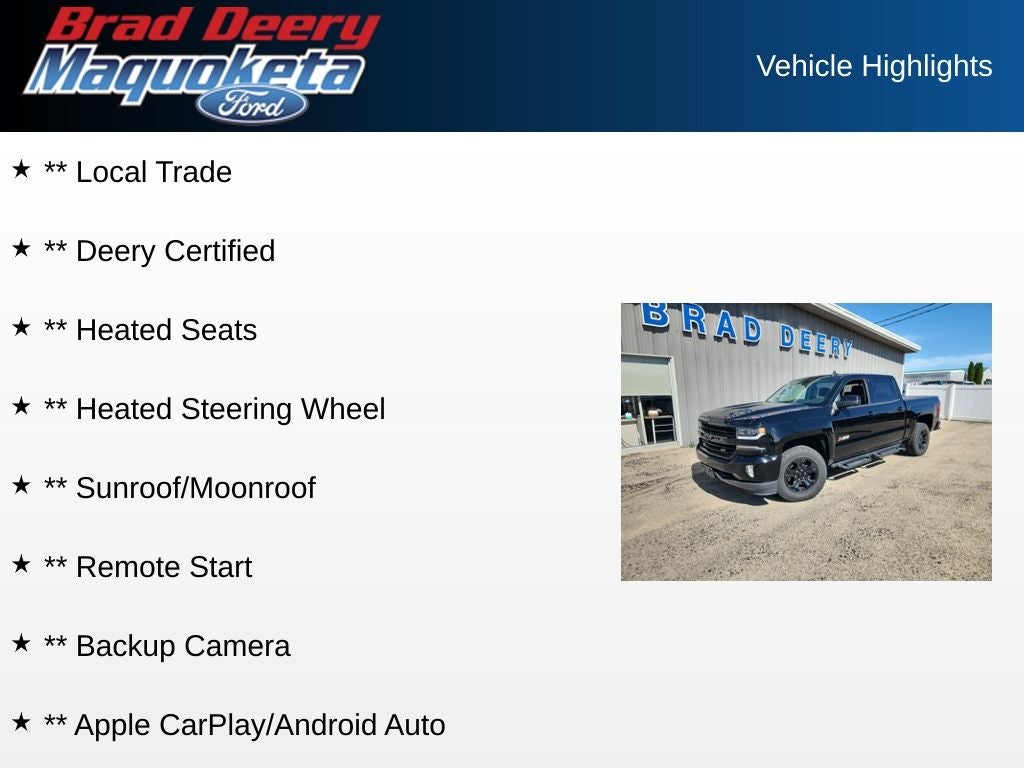 2018 Chevrolet Silverado 1500 LTZ 2LZ