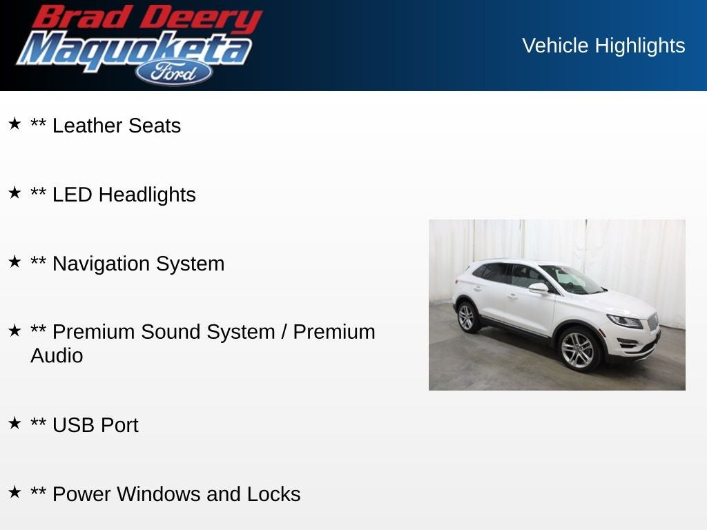 2019 Lincoln MKC Reserve