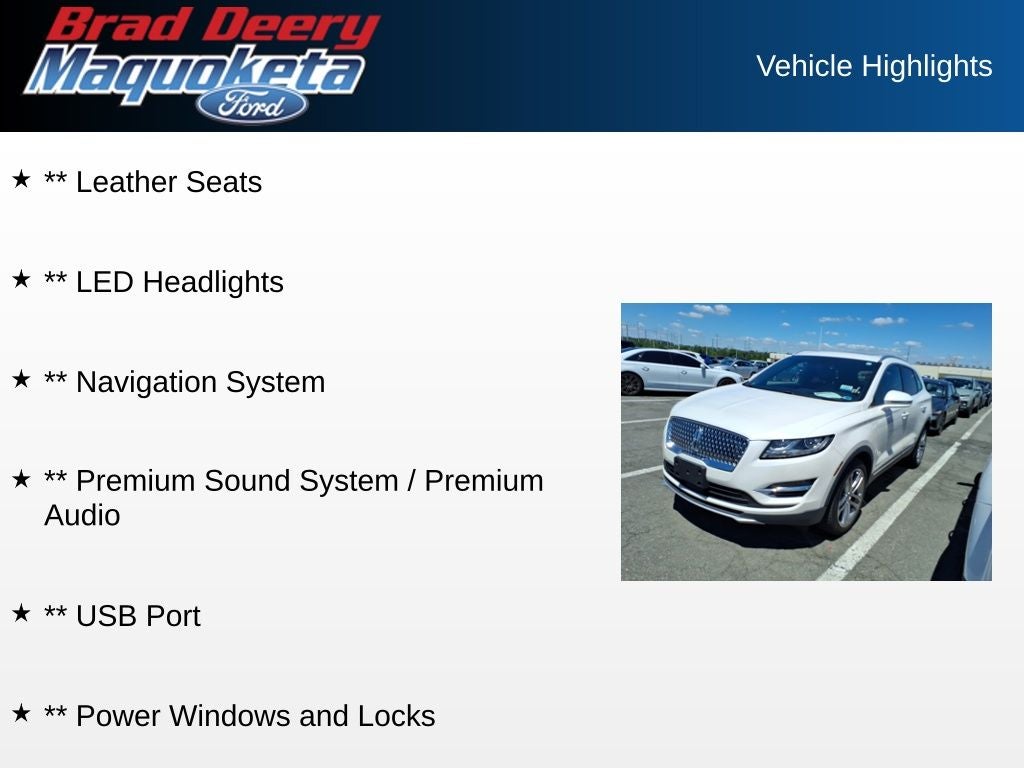 2019 Lincoln MKC Reserve
