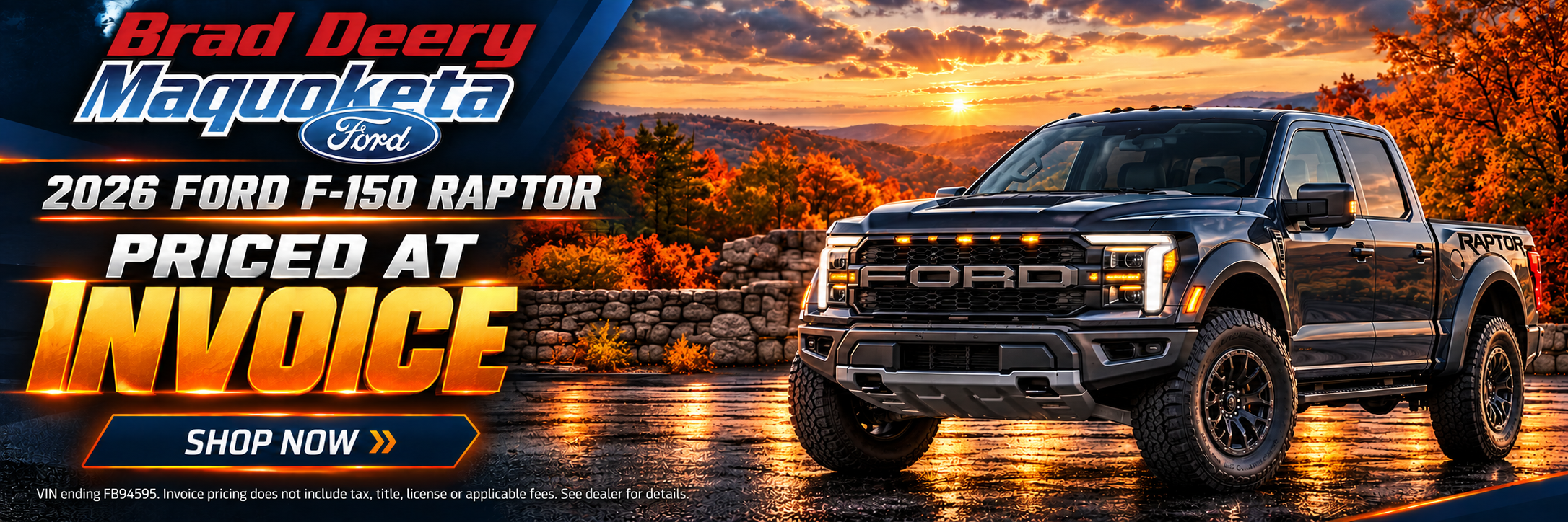 New Raptor at Invoice Pricing